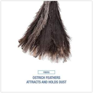 Plumeau professionnel en microfibre Boardwalk 23FD, manche en bois de 13 pouces, plumeau flexible en plumes d'autruche pour le nettoyage des voitures - Product Image 4