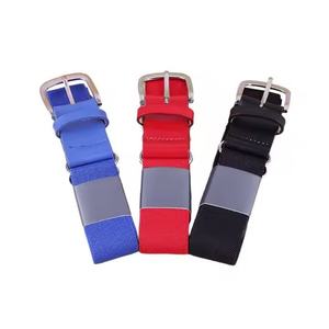 Ceinture de sécurité élastique en cuir véritable AmpsafeX pour hommes et femmes, noir, bleu, rouge, équipement de sport de plein air pour le baseball, le golf - Product Image 5