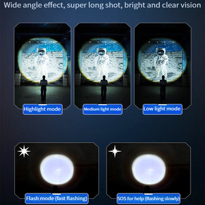 Đèn pin chiến thuật <span class=keywords><strong>LED</strong></span> siêu sáng, siêu bền, sạc USB, tầm xa, công suất cao, dùng ngoài trời - Product Image 4