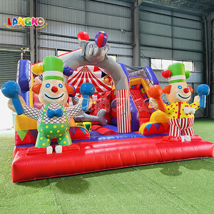 Castello Gonfiabile a Tema Circo in Offerta Speciale, <span class=keywords><strong>Casa</strong></span> Gonfiabile con Personaggio Clown per Eventi e Carnevale per Bambini - Product Image 4