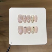 Ongles press-on œil de chat en gel souple, directement de l'usine, couvrance totale, design personnalisé disponible
