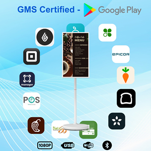 Xách tay 32 <span class=keywords><strong>inch</strong></span> thông minh Android 13 màn hình cảm ứng <span class=keywords><strong>8</strong></span> + 128GB tương tác kỹ thuật số biển cho bệnh viện thông tin quảng cáo - Product Image 4