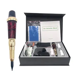 Đài Loan Điện Vàng Rose Trang Điểm Vĩnh Viễn Pmu Máy Eye Brow Tattoo Machine Pen Kit Với Needles Mẹo G-9410 G-9420 G-9430