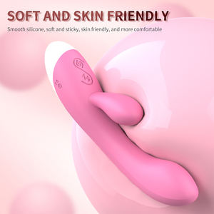 Oplaadbare konijnenvibrator met dubbele vibratie, clitorisstimulator, USB-aangedreven, adult sextoys van Factory Outlet. - Product Image 1