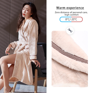Hot Selling Easy Customized Hotel Bathrobe Hotel <strong>Robes</strong> and Slippers Kimono <strong>Waffle</strong> Weave Bath <strong>Robe</strong> - Product Image 5