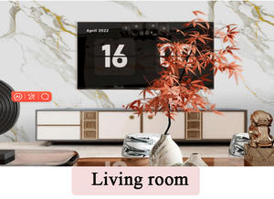 中国装飾パネルPVC大理石シートUV大理石シート高光沢UV 1220x2400/2900背景テレビ - Product Image 5