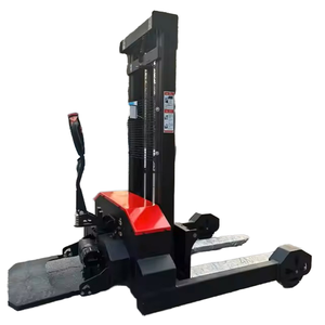 Chariot élévateur électrique avec mât monophasé, longueur de fourche 1500 mm, pneus pleins, batterie au plomb-acide, utilisation en intérieur, usine de fabrication - Product Image 1