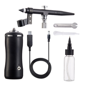 <b>Electric</b> Airbrush <b>Kit</b> Gravity Feed Dual Action Adjustable Speed Portable Artwork Painting Tool - Product Image 3
