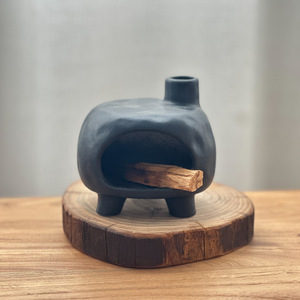 Brûleur d'encens créatif en céramique en forme de cheminée pour Palo Santo, <span class=keywords><strong>sauge</strong></span>, cèdre – Ornement purifiant pour la maison et la fragrance - Product Image 2