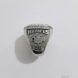 Anillo de Piedras Preciosas del Campeonato de Béisbol de Filadelfia 2008, Joyería de Aleación Plateada al por Mayor con Piedras Creadas en Laboratorio, Unisex - Product Image 2