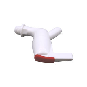 Robinet de salle de bain en plastique, robinet d'arrêt en plastique 1/2" DN15, poignée en forme de L, robinet d'eau en PP - Product Image 4