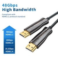 Câble HDMI Fibre Optique 8K 2.1 48 Gbps 60 Hz 120 Hz HDR EARC AOC Haute Vitesse pour TV PS5 Xbox Projecteur