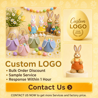 Ensemble d'ornements pour œufs de Pâques, œufs de Pâques en plastique, décorations lapin et coq, accessoires à suspendre pour arbre de Pâques, panier de fête, cadeaux