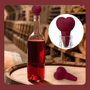 Tapones de Botella de Vino de Silicona en Forma de Corazón, Material de Grado Alimenticio Libre de BPA, Se Adapta a la Mayoría de las Botellas de Vino, Ecológico, Duradero y Fácil de Limpiar - Product Image 5