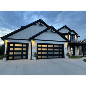 Portes <span class=keywords><strong>de</strong></span> <span class=keywords><strong>garage</strong></span> sectionnelles en verre transparent insonorisées <span class=keywords><strong>de</strong></span> haute qualité avec porte piétonne - Product Image 2