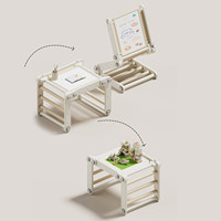Mini toboggan pliable en plastique de haute qualité pour enfants, idéal pour la salle de jeux intérieure, la chambre, la table de dessin et d'étude, ou comme structure d'escalade.
