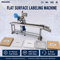 Machine d'étiquetage automatique à surface plane Orshang à livraison rapide pour l'emballage de cartons, la logistique et l'électronique