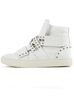 Nouvelles baskets montantes sportives respirantes à plateforme avec rivets multi-bandes et fermeture Velcro, design 2026, avec rembourrage léger pour un style urbain