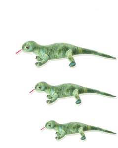 Venta al por mayor realista verde arena lagarto peluche niños regalo decoración del hogar felpa realista lagarto muñeca - Product Image 4