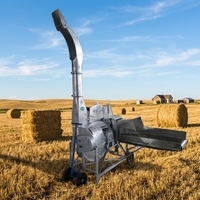 2026 Nouvelle Machine de Lancer d'Ensilement Électro-Pneumatique Multifonctionnelle à Lancer Haut, Broyeur Robuste pour Fourrage/Herbe/Écorces