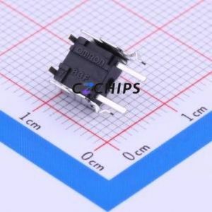 B3F-3120 Tactile Switch Through hole Component (THT) Switch Single Pole Single Throw Round Button 1N Right Angle Insert - Product Image 2