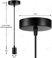 E27 support de lampe suspendue bricolage plafond décor à la maison cordon ventouse pendentif lumière E27 douille de base de lampe pour luminaire de salon