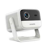 2025 el más nuevo Android 11,0 GTV Mini proyector con batería Home Theater 600 brillo ANSI con soporte ajustable para juegos 3D