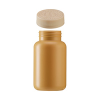 Bouteille de complément alimentaire en plastique dépoli de qualité supérieure 400ML 250ML, couleur mate, pour gommes, capsules, vitamines, pilules, avec bouchon à vis