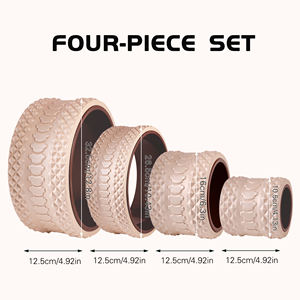 Set di ruote Yoga 4 pezzi Backbend <span class=keywords><strong>Pilates</strong></span> strumenti di massaggio Fitness palestra personalizzati realizzati EVA ABS TPE nuovo Design Yoga pratica - Product Image 4