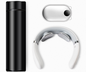 Nouvelle tasse à contrôle de température avec massage du cou/du rachis cervical et chauffe-mains Power Bank 10000 mAh pour coffret cadeau de bureau promotionnel - Product Image 1