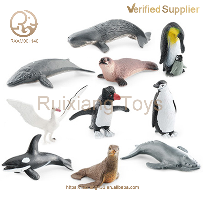 Jouet animal solide du pôle Sud (10 pièces)