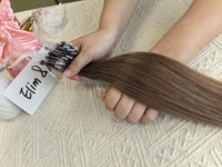 Extensions de cheveux humains 100% vierges Remy, micro-boucles, vietnamiennes, double trame, toutes couleurs, teintables, haute qualité, personnalisables