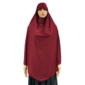 Vêtements de prière pour femmes musulmanes, Hijab roman Jibab <span class=keywords><strong>Djellaba</strong></span> pour femmes, grands chapeaux, écharpes de tête, vêtements d'extérieur Arabie Saoudite Long100X110 - Product Image 4