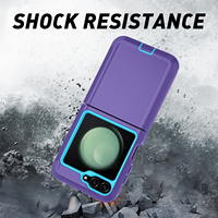 Untuk Samsung Galaxy Z Flip6 Z Flip 6 Dudukan Mobil Magnetik Penyangga Pelindung Kulit, Casing Ponsel Anti Guncangan