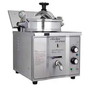 Kuroma Small Counter Electric Table Top oil Fried Home Chicken Broaster Express Pressure Fryer