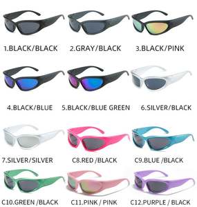 Gafas de Sol Deportivas con Lentes de Espejo Coloridas para Hombre y Mujer, con Logotipo Personalizado, Protección UV400, Estilo Y2K Punk, Gran Venta - Product Image 6