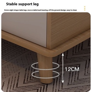 <span class=keywords><strong>Table</strong></span> basse moderne en bois massif <span class=keywords><strong>de</strong></span> style nordique avec jambe simple pour salon chambre location chambre parfaite comme <span class=keywords><strong>table</strong></span> à thé d'appoint canapé - Product Image 4