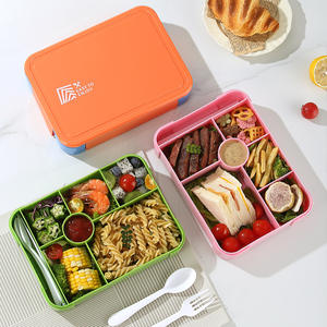 Boîte à bento Easytop Enjoy, grande capacité, boîte à lunch scellée, couvercle en plastique rectangulaire, pour enfants, étudiants, passe au micro-ondes - Product Image 2