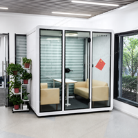 Cabine insonorisée portable, studio acoustique, bureau insonorisé, cabine de réunion, cabine multifonctionnelle, cabine silencieuse, cabine de travail pour bureau