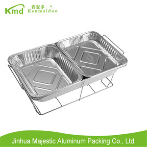 Dùng Một Lần Công Suất Lớn Ngoài Trời Thịt Nướng Gia Đình Bữa Ăn Tối Nhôm Lá Hộp Ăn Trưa Takeout Bao Bì Nhôm Lá Hộp Với Nắp - Product Image 2