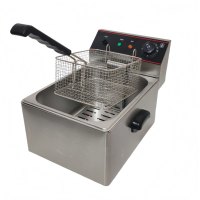 Friteuse électrique commerciale 6L 2500W 50-200 ℃   Température réglable avec protection contre la surchauffe pour chariot de restauration rapide