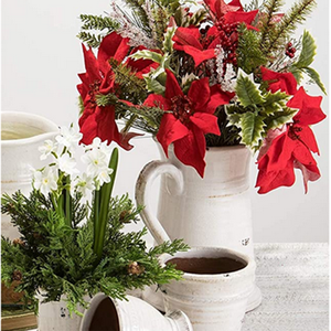 <span class=keywords><strong>Vase</strong></span> en céramique blanc, 5 pièces, 8x10 pouces, décoration de maison rustique - Product Image 4