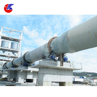 Four à charbon actif 1200tpd ciment faisant la ligne de production machines 300-6000 tpd ciment four rotatif