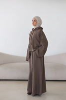 Ensembles coordonnés d'hiver haut de gamme personnalisés pour femmes musulmanes, comprenant des hauts et jupes modestes, pour le Ramadan et l'Aïd, tailles S-6XL