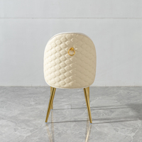Chaise de salle à manger de restaurant américain moderne, chaise de cuisine médiévale, design italien de luxe, cuir, velours, chaise de salle à manger élégante