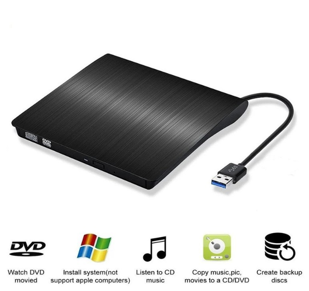 High Quality Extra-thin USB3.0 External Mobile Optical Drive Notebook DVD-RW DVD/CD Computer Laptop Type-c Port