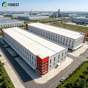Bâtiment industriel en acier sans colonnes, entrepôt préfabriqué à haut débitement, structure de stockage de matériaux, terminal logistique - Product Image 1