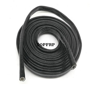 High Temperature Resistant Fiber Glass <b>Silicone</b> Rubber Fire Proof Sleeve - Product Image 2
