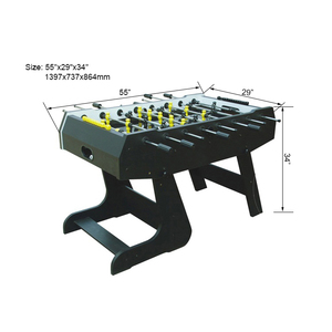 Foosball-mesas <span class=keywords><strong>de</strong></span> uso interior, incluye bolas <span class=keywords><strong>de</strong></span> fútbol, ideal para su sótano, garaje, sala <span class=keywords><strong>de</strong></span> estar - Product Image 5
