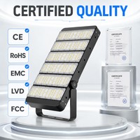 Projecteur LED extérieur étanche 50-420W, lampe de chantier, éclairage industriel, support réglable, éclairage de zone